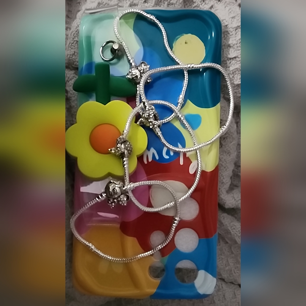 SET OF FOUR Minnie Mouse Silver Chains